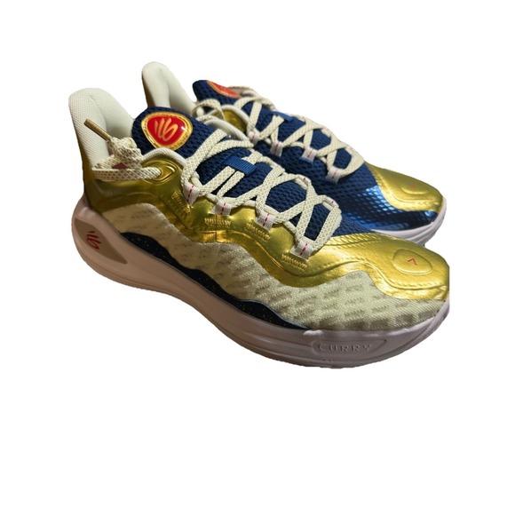 Under Armour Other - Under Armour GS Curry 11‎ Championship Mindset Sz 7Y Lemon Ice Gold
